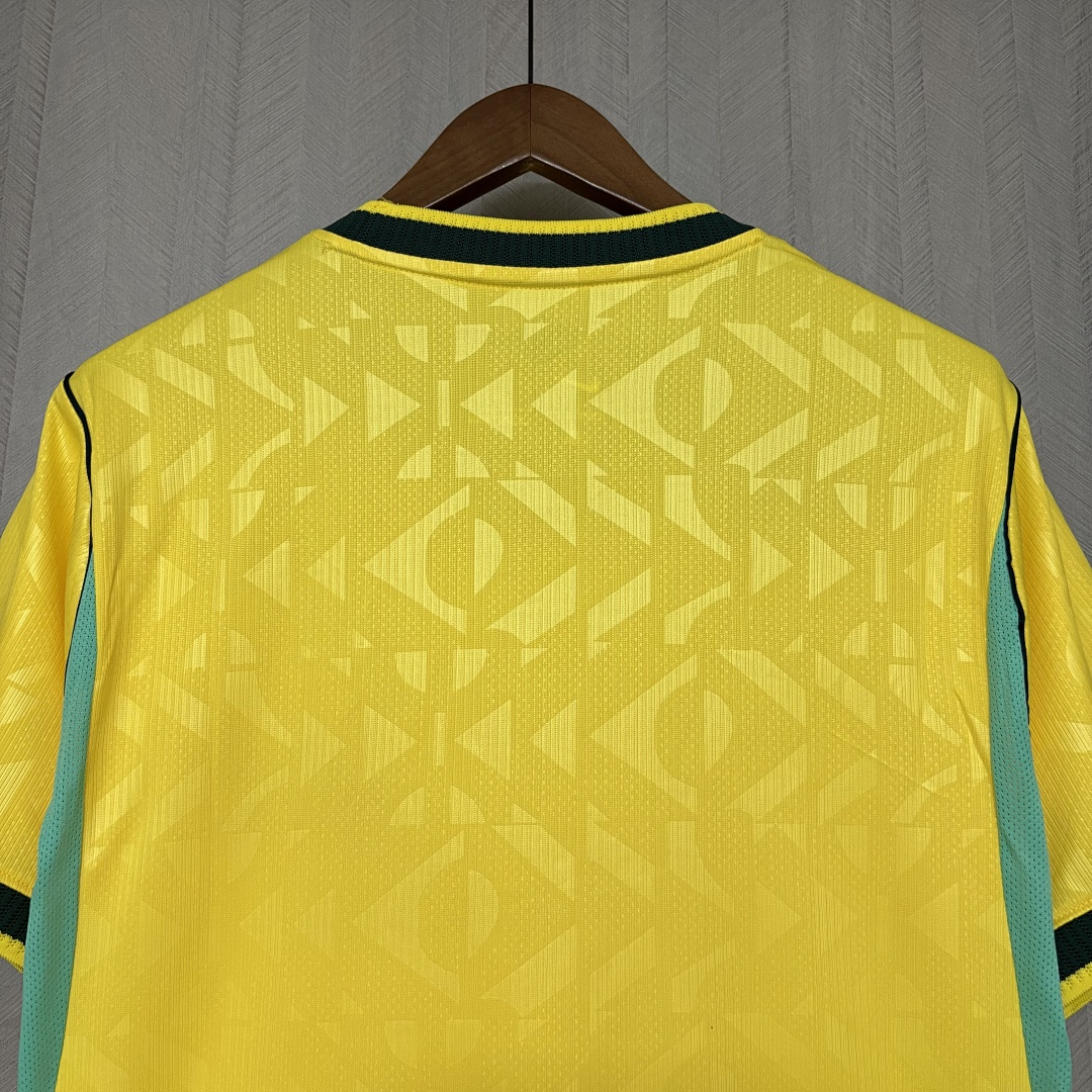 Camiseta amarilla de la selección de Brasil para el Mundial de 2026 (versión conceptual), talla para hombre