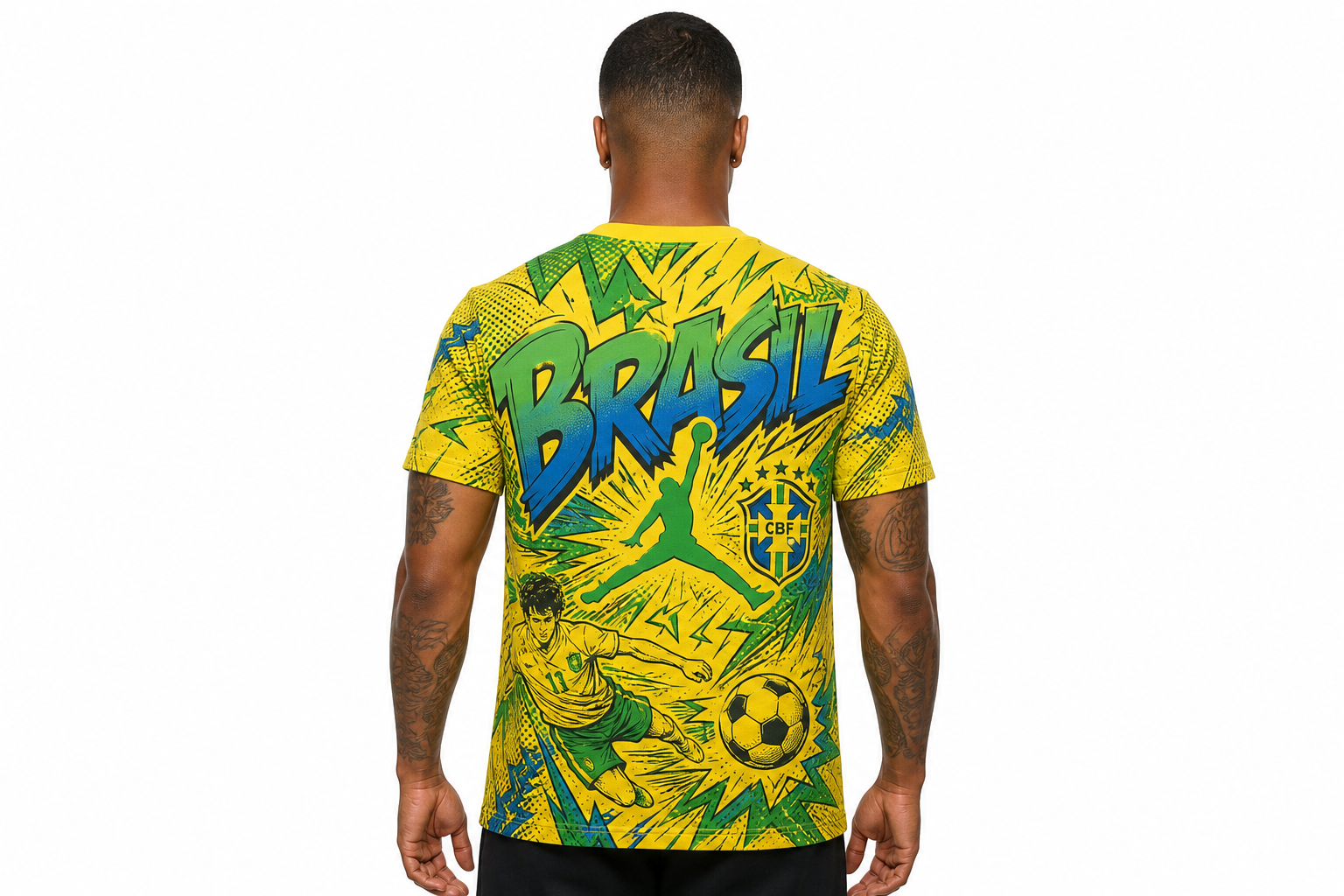 Camiseta de la selección de Brasil para el Mundial de 2026, talla para hombre