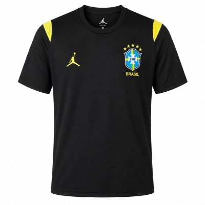 2026 World Cup Brazil Training Kit Black Jersey Mens Size 01