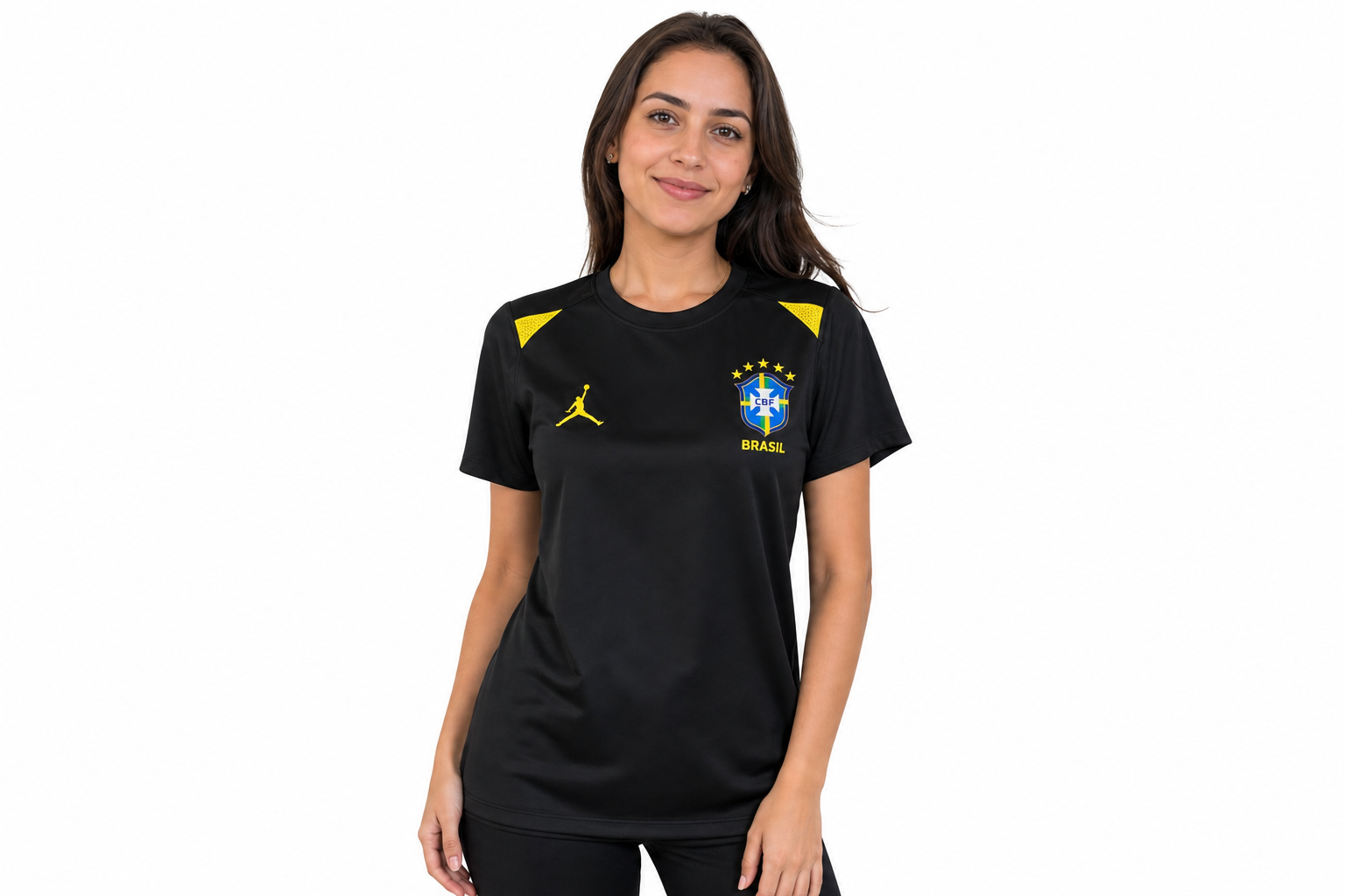 Equipación de entrenamiento de la Copa del Mundo de 2026 en Brasil. Camiseta negra. Talla para hombre