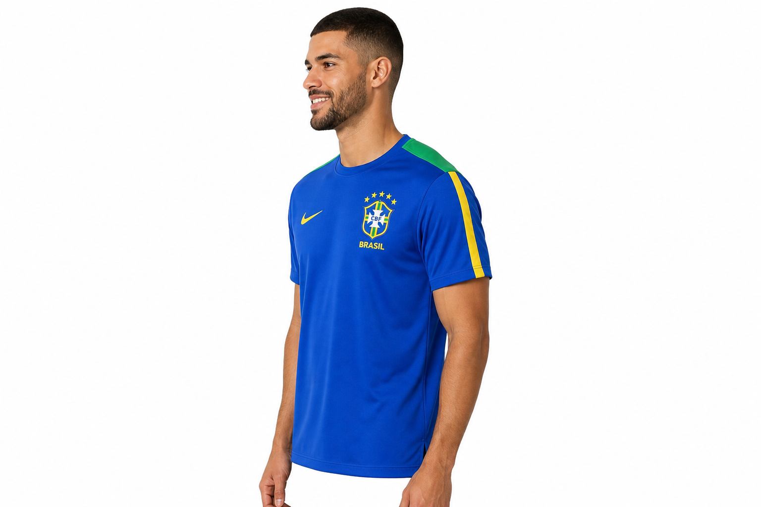Camisa azul de treino da Seleção Brasileira para a Copa do Mundo de 2026 – Tamanho masculino