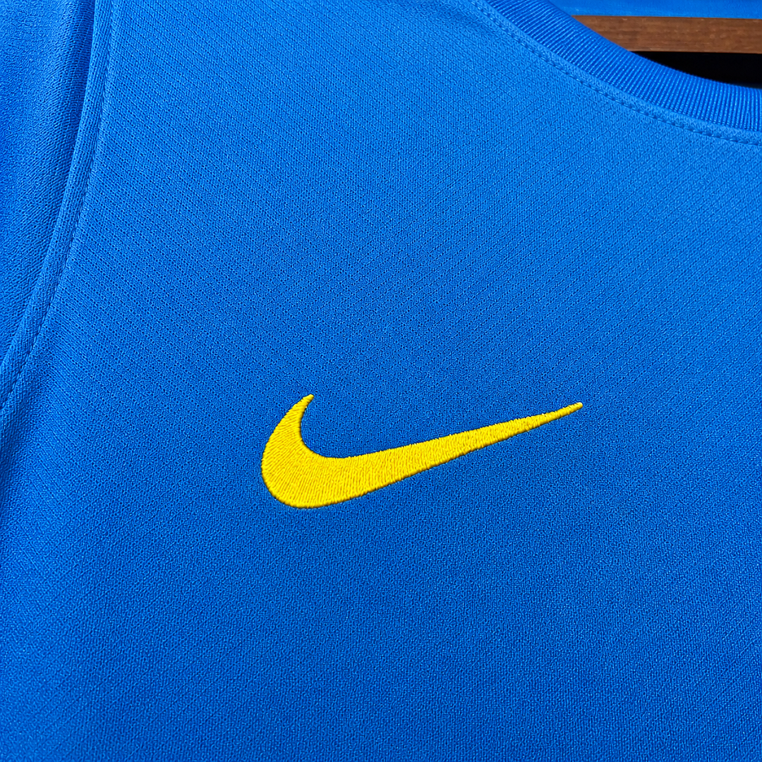 Camisa azul de treino da Seleção Brasileira para a Copa do Mundo de 2026 – Tamanho masculino