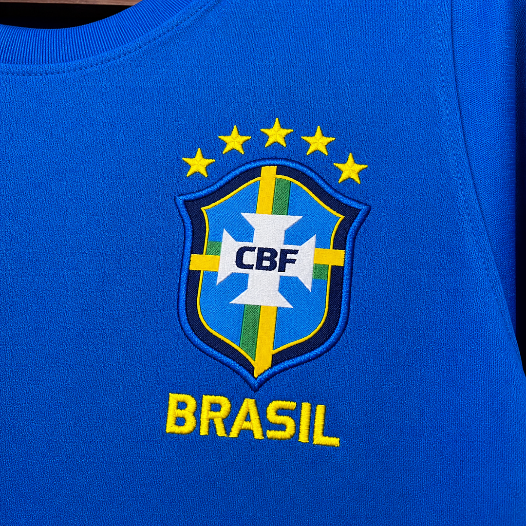 Camisa azul de treino da Seleção Brasileira para a Copa do Mundo de 2026 – Tamanho masculino