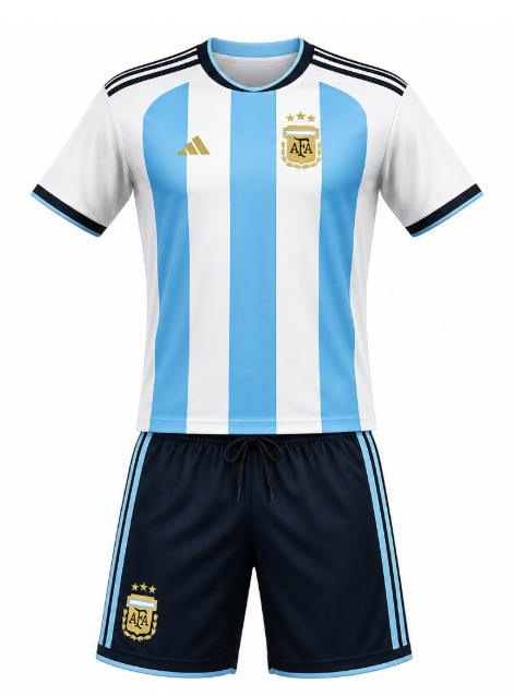 2026 World Cup Kids  Argentina Home Jersey Childrens Size