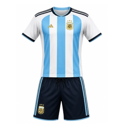 2026 World Cup Kids  Argentina Home Jersey Childrens Size 01