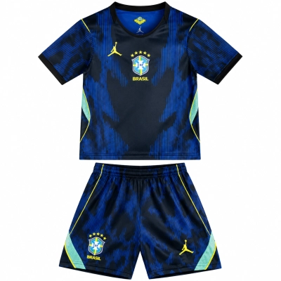 2026 World Cup Kids  Brazil Away Jersey 01
