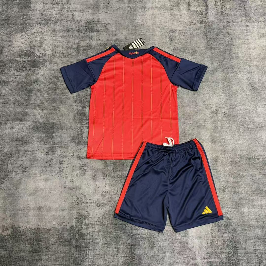 2026 World Cup Kids  Spain Home Jersey Childrens Size