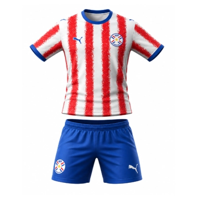 2026 World Cup Kids Paraguay Home  Childrens Sizes 01