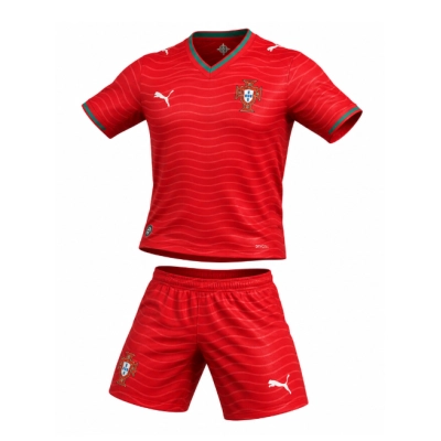 2026 World Cup Kids Portugal home jersey sizes Childrens Size 01