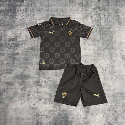 2026 World Cup Kids Portugal Special Edition Black Jersey   02
