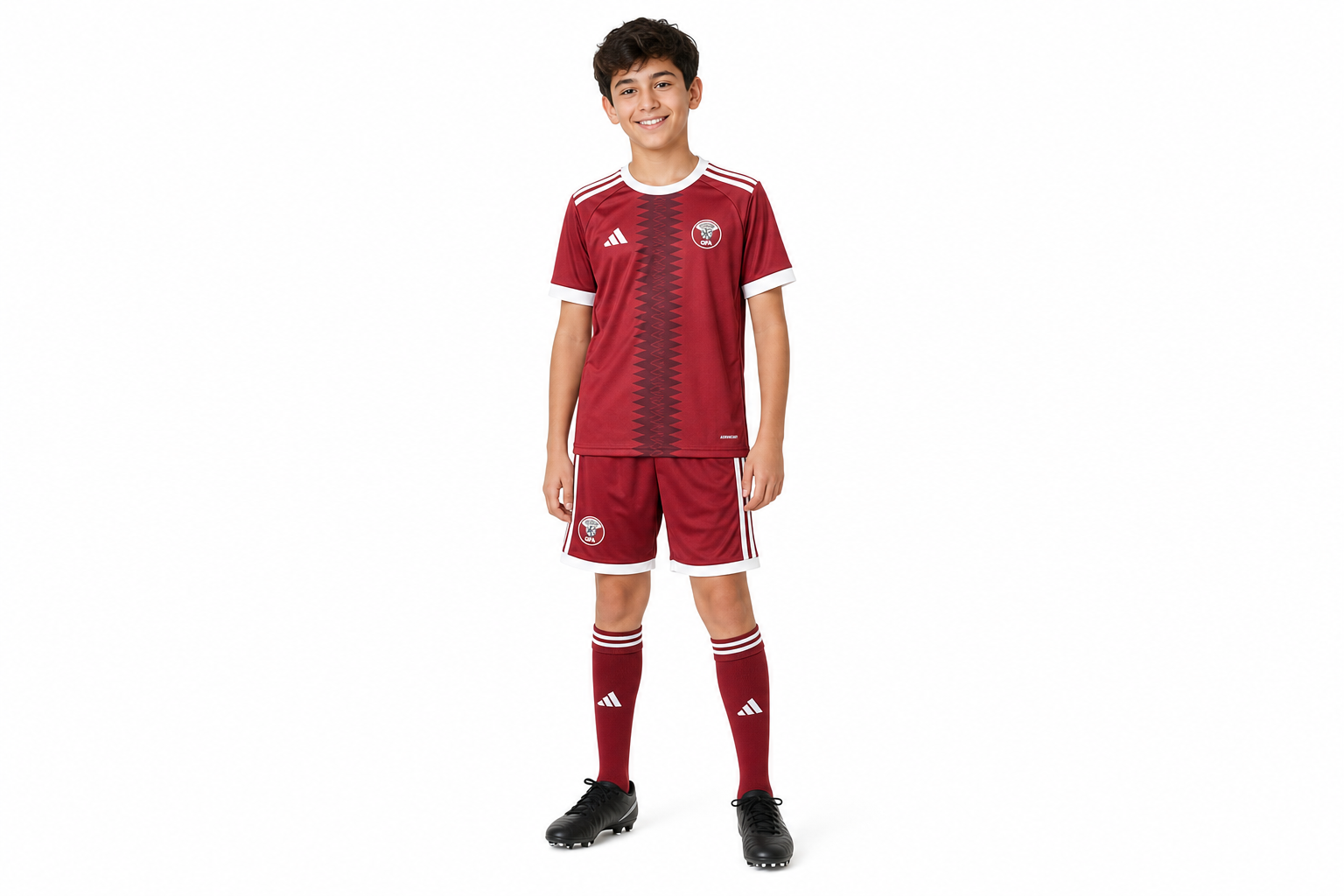 2026 World Cup Kids Qatar Home Jersey sizes 