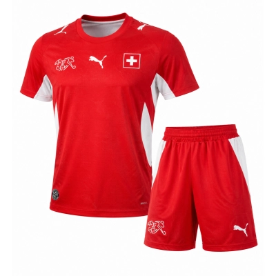 2026 World Cup Kids Switzerland home Jersey Children's Size 01