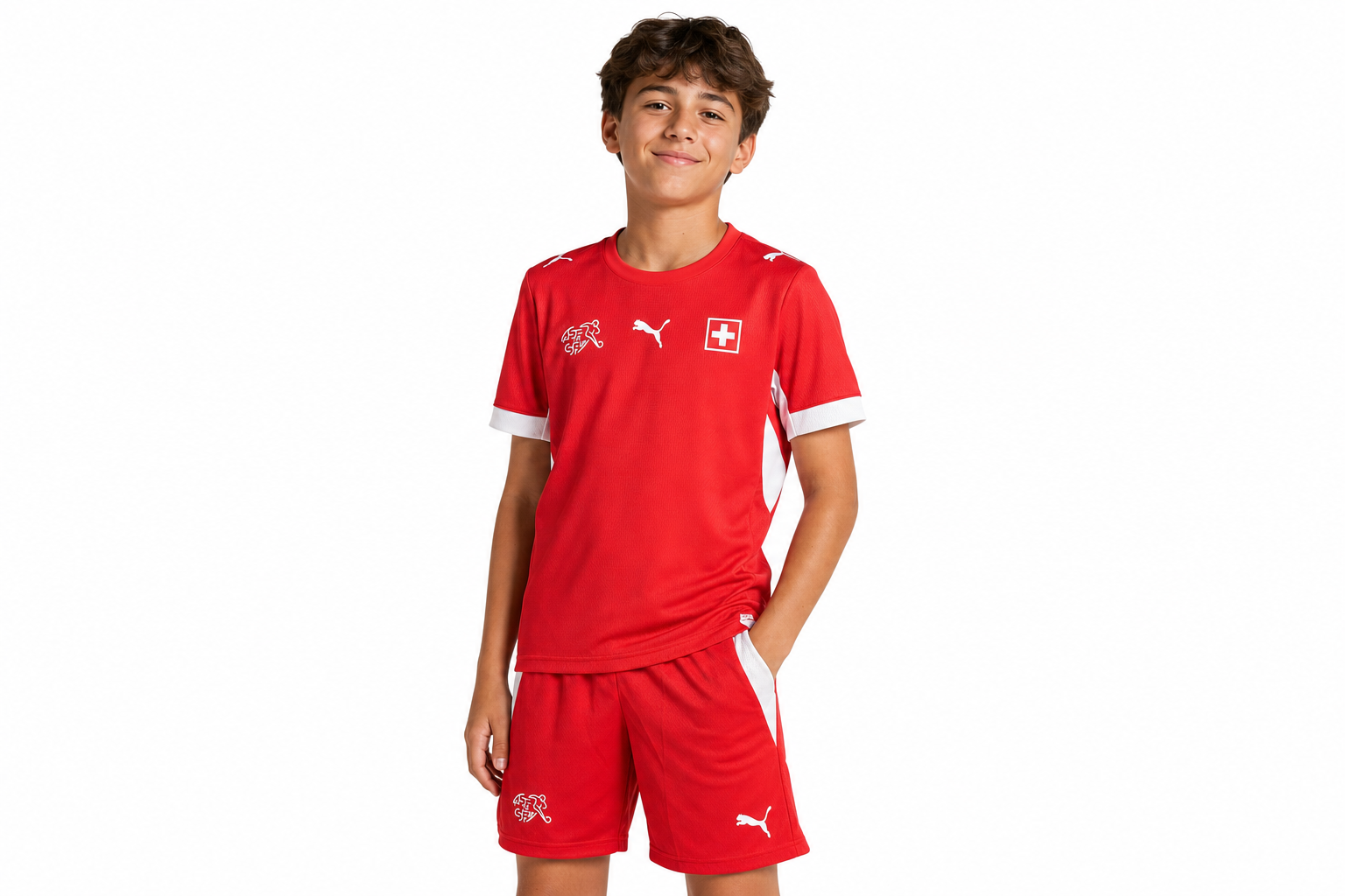 2026 World Cup Kids Switzerland home Jersey Children's Size