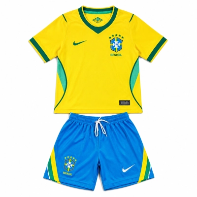 2026 World Cup KidsBrazil Home Jersey Children's Size 01