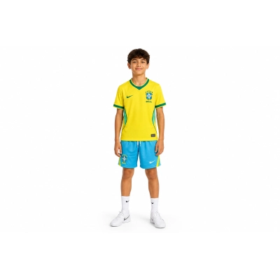 2026 World Cup KidsBrazil Home Jersey Children's Size 02