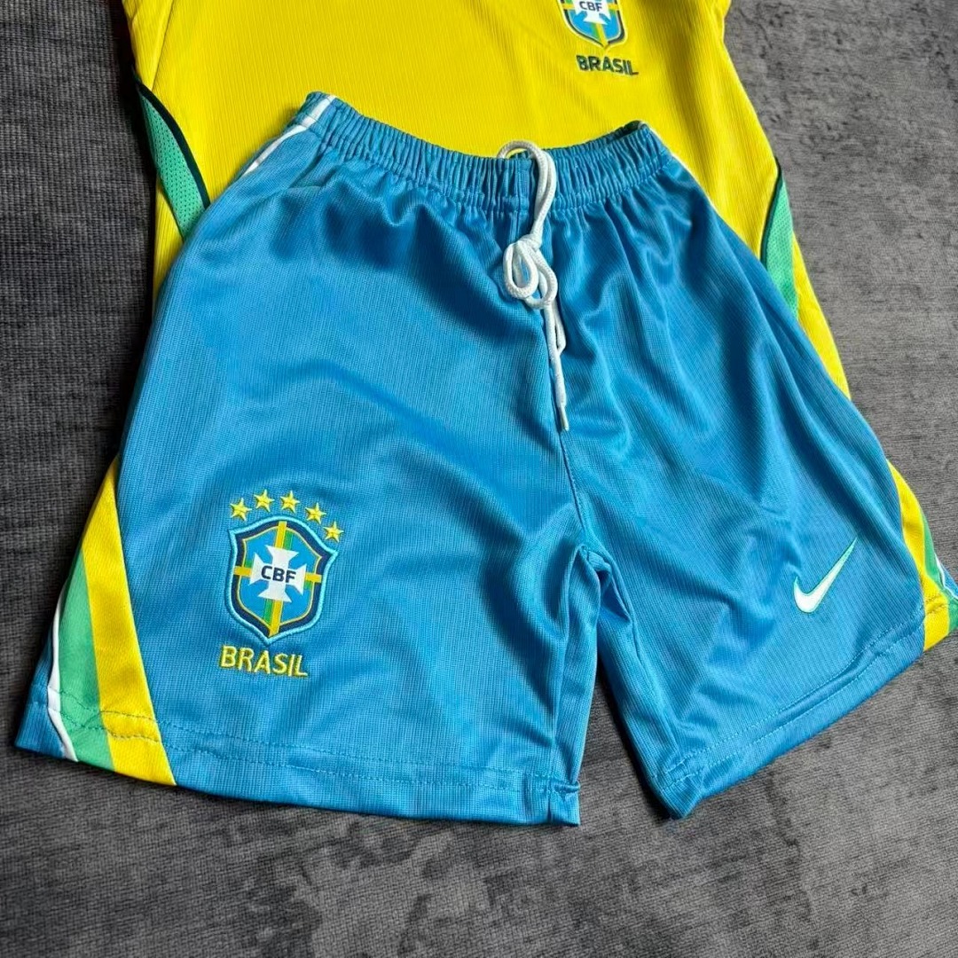 2026 World Cup KidsBrazil Home Jersey Children's Size