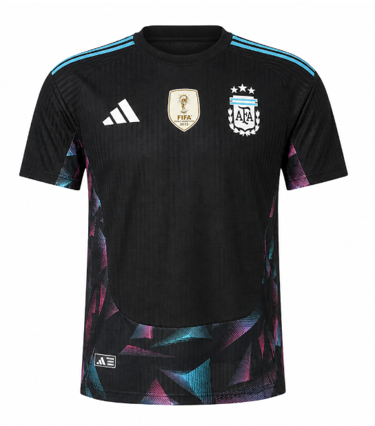 2026 World Cup Player Edition Argentina Goalkeeper Black Jersey  Mens Size