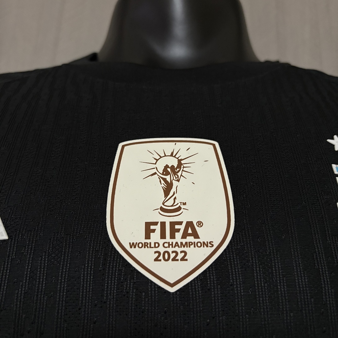 2026 World Cup Player Edition Argentina Goalkeeper Black Jersey  Mens Size