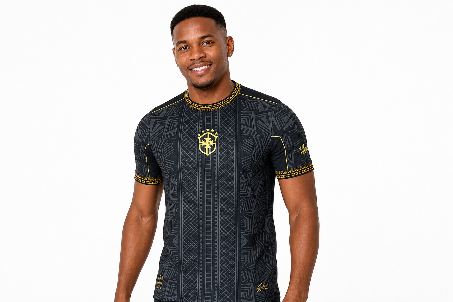 2026 World Cup Player Edition Brazil Special Edition Black Jersey Men's Size