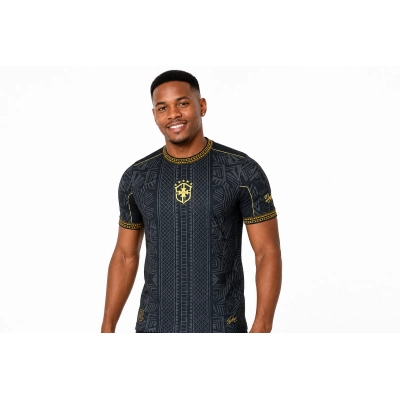 2026 World Cup Player Edition Brazil Special Edition Black Jersey Men's Size 02