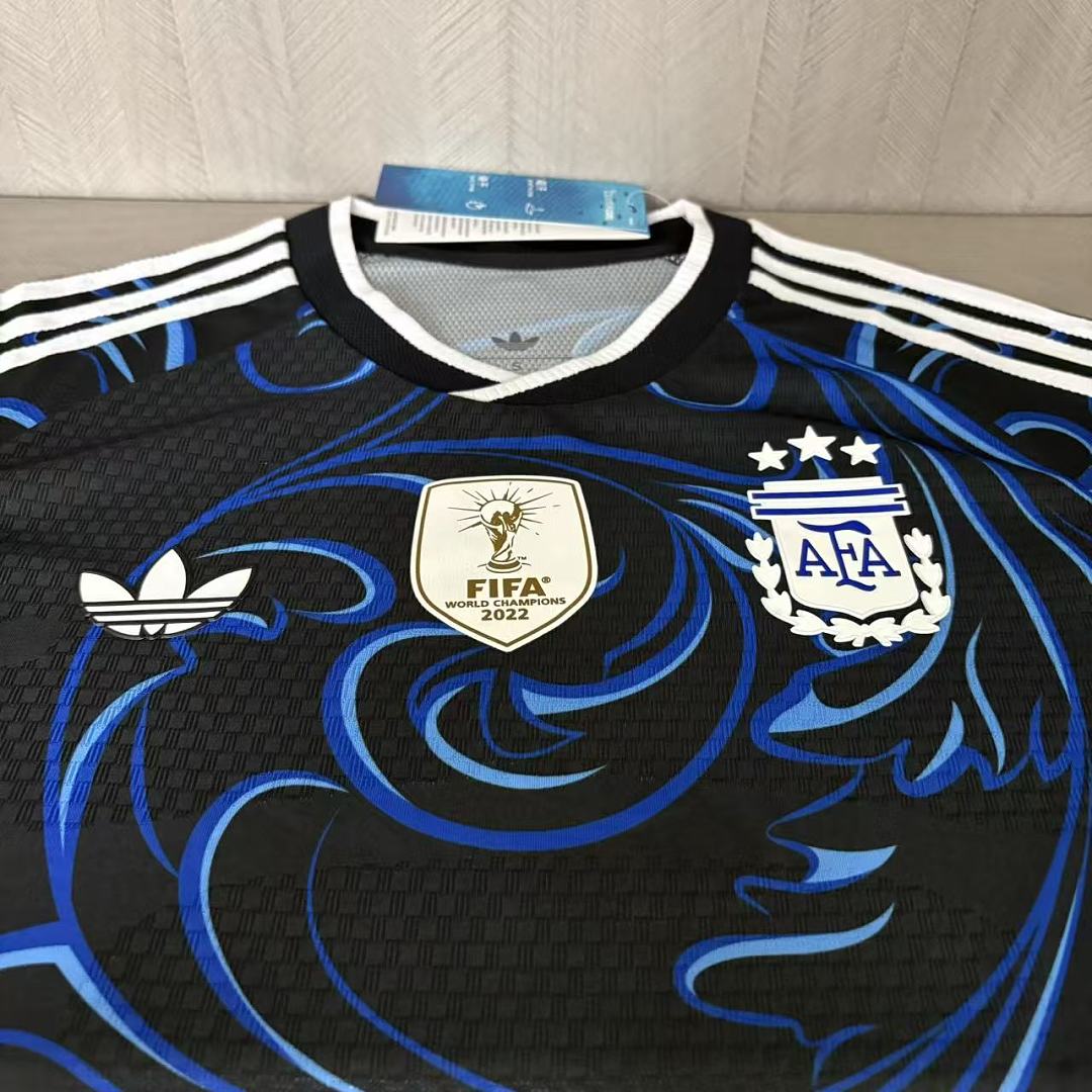 2026 World Cup Player Version Argentina Away Patch World Cup Jersey Mens Size