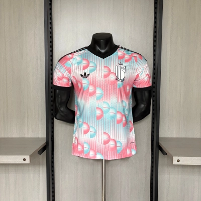 2026 World Cup Player version Belgium away jersey   02