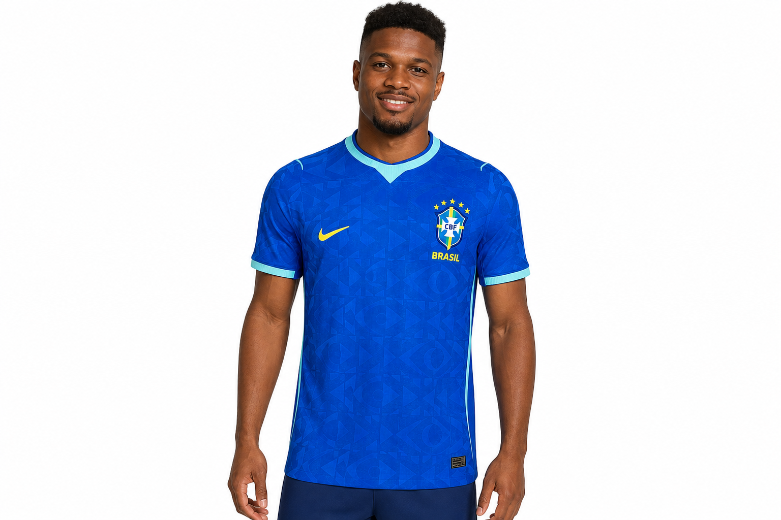 Camiseta azul de Brasil para hombre, versión de jugador, del Mundial de 2026, talla para hombre
