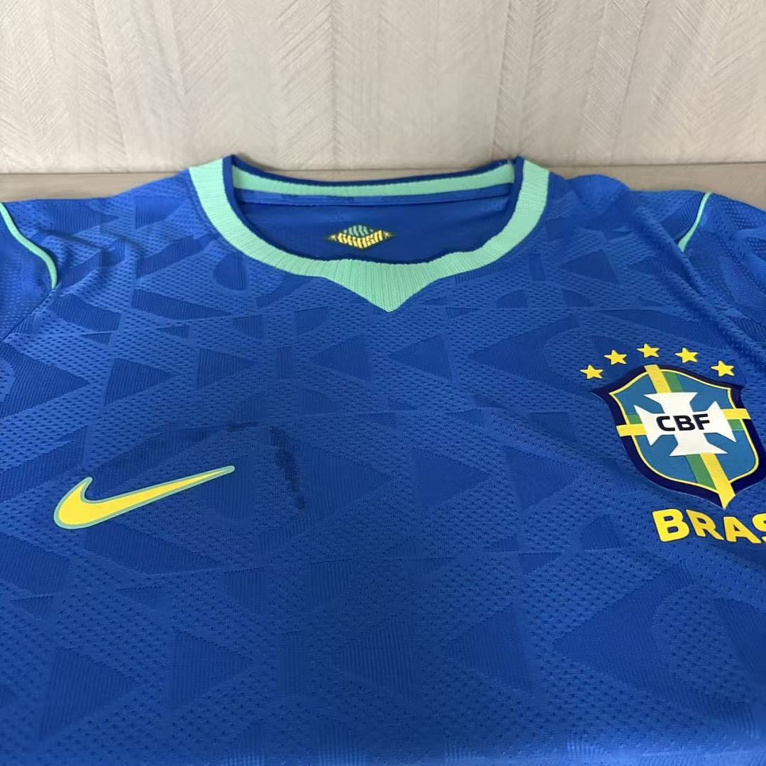 Camiseta azul de Brasil para hombre, versión de jugador, del Mundial de 2026, talla para hombre
