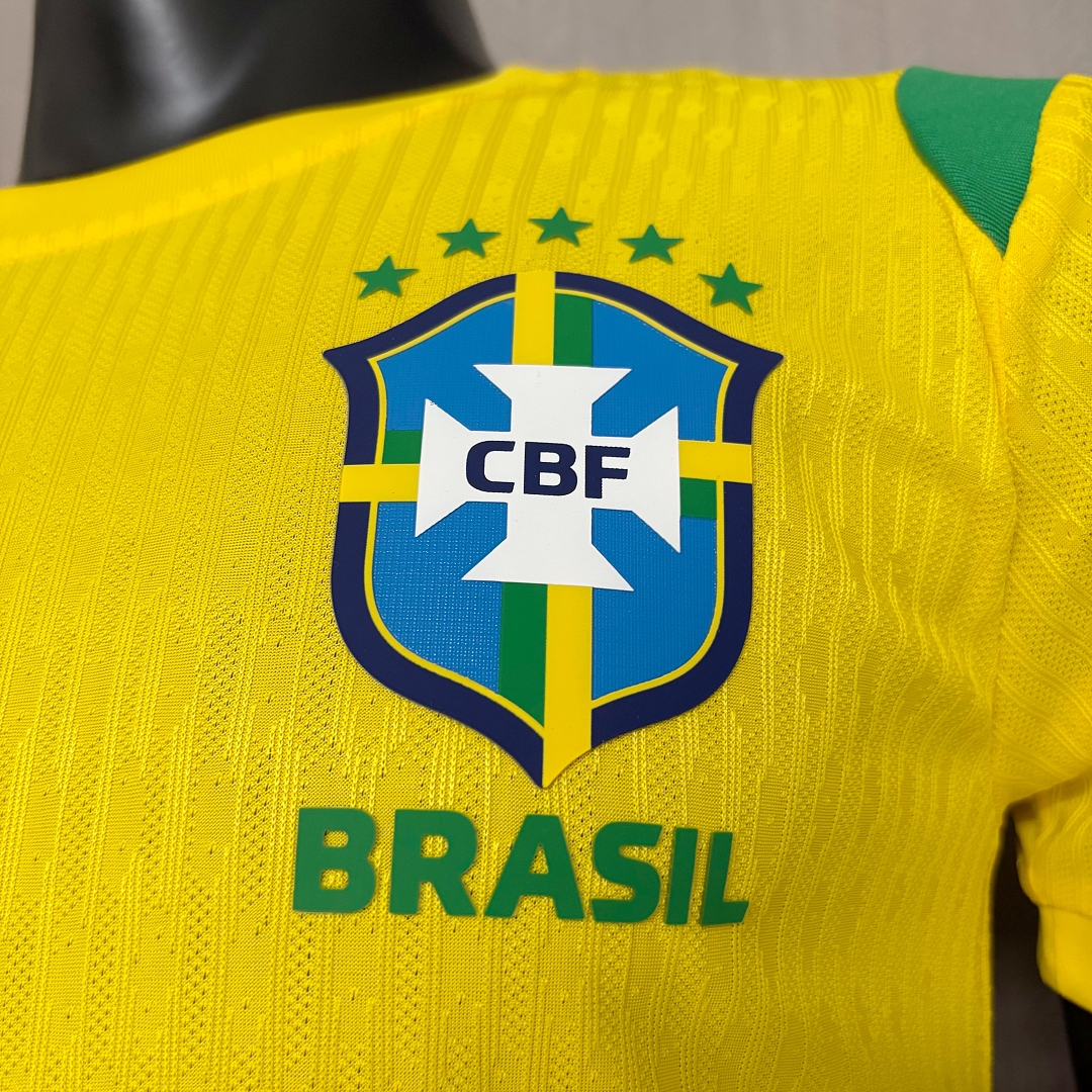 2026 World Cup Player Version Brazil Training Kit Yellow Jersey Men's Size