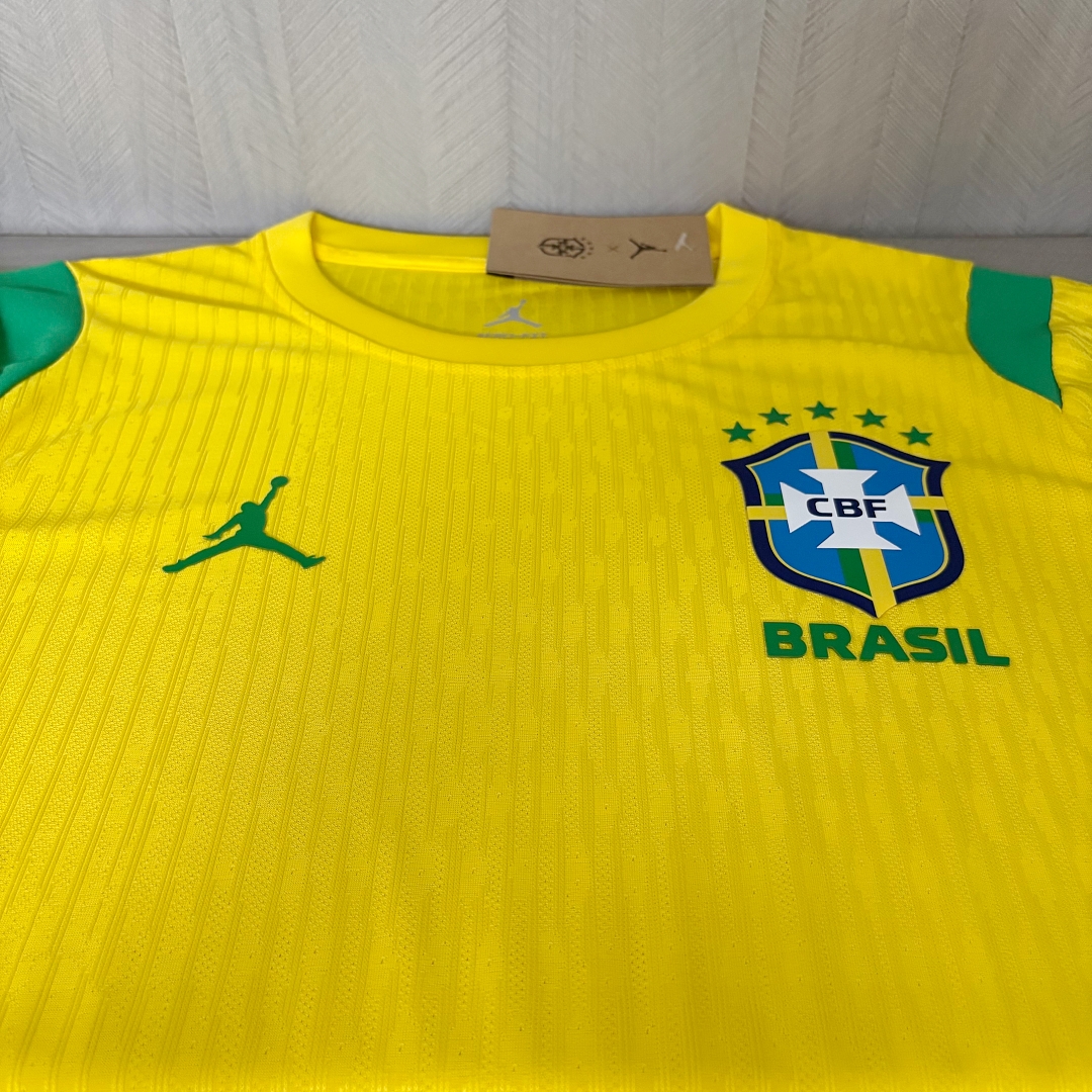 2026 World Cup Player Version Brazil Training Kit Yellow Jersey Men's Size