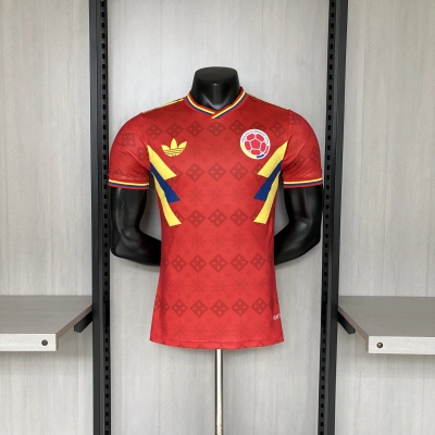 2026 World Cup Player Version Colombia Red Jersey 02