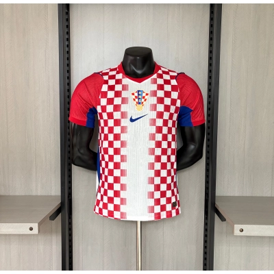 2026 World Cup Player version Croatia Home Jersey   02