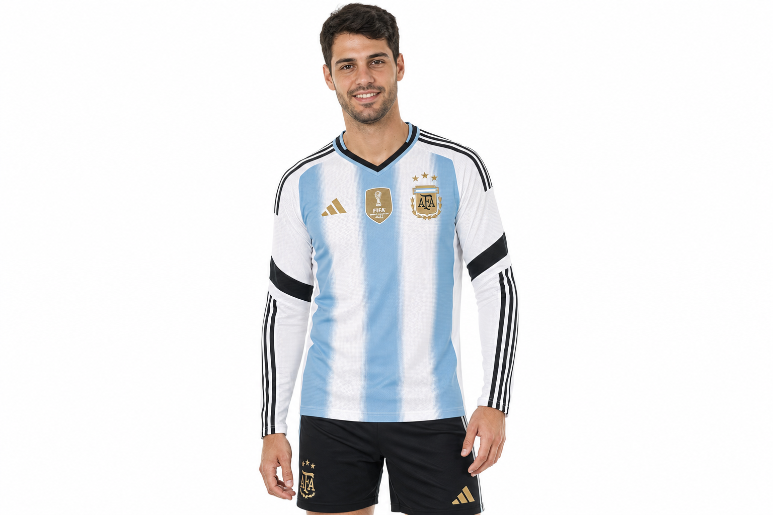 2026 World Cup Player version long sleeved Argentina home jersey Mens Size
