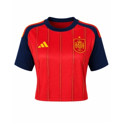 2026 World Cup Short  Spain Home Jersey Womens Size 01