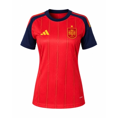 2026 World Cup Spain National Team Home Jersey Red Adidas Womens Size 01