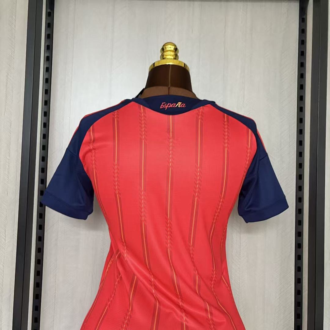 2026 World Cup Spain National Team Home Jersey Red Adidas Womens Size