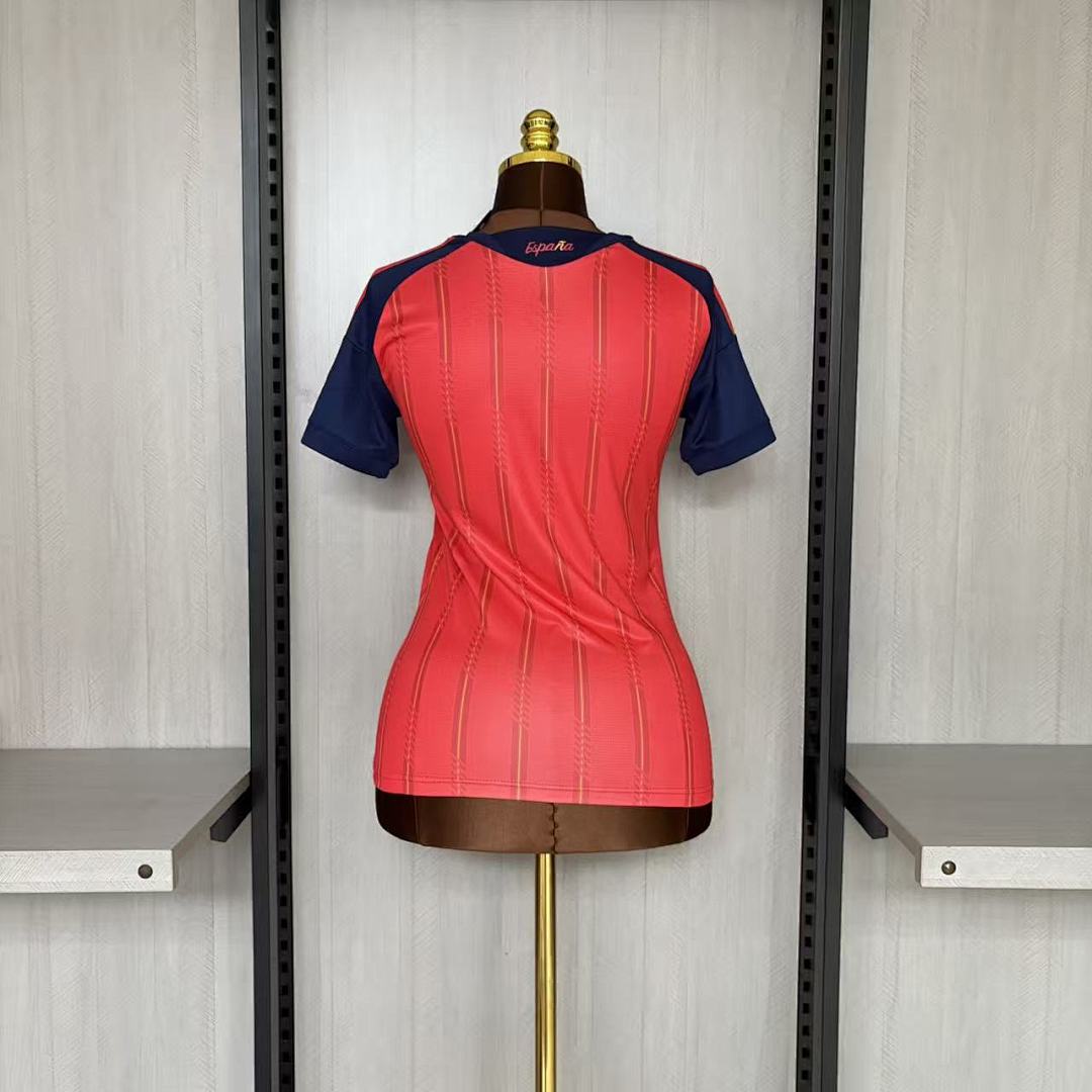2026 World Cup Spain National Team Home Jersey Red Adidas Womens Size