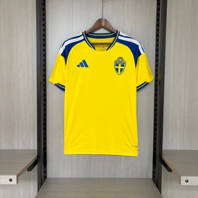 2026 World Cup Sweden Home Jersey  02