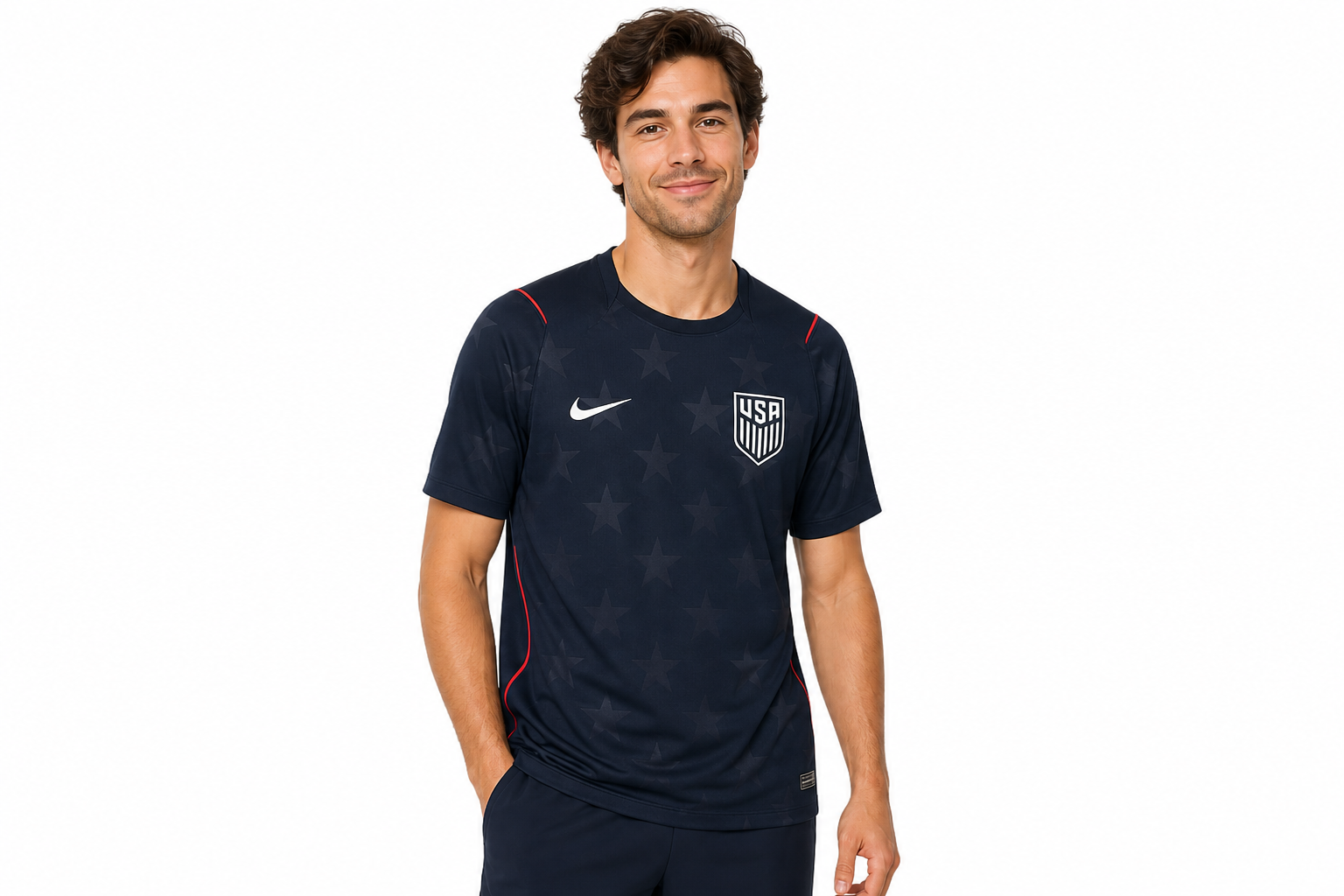 Camiseta de visitante de la selección nacional de EE. UU. para el Mundial de 2026, azul oscuro, Nike, para hombre, talla