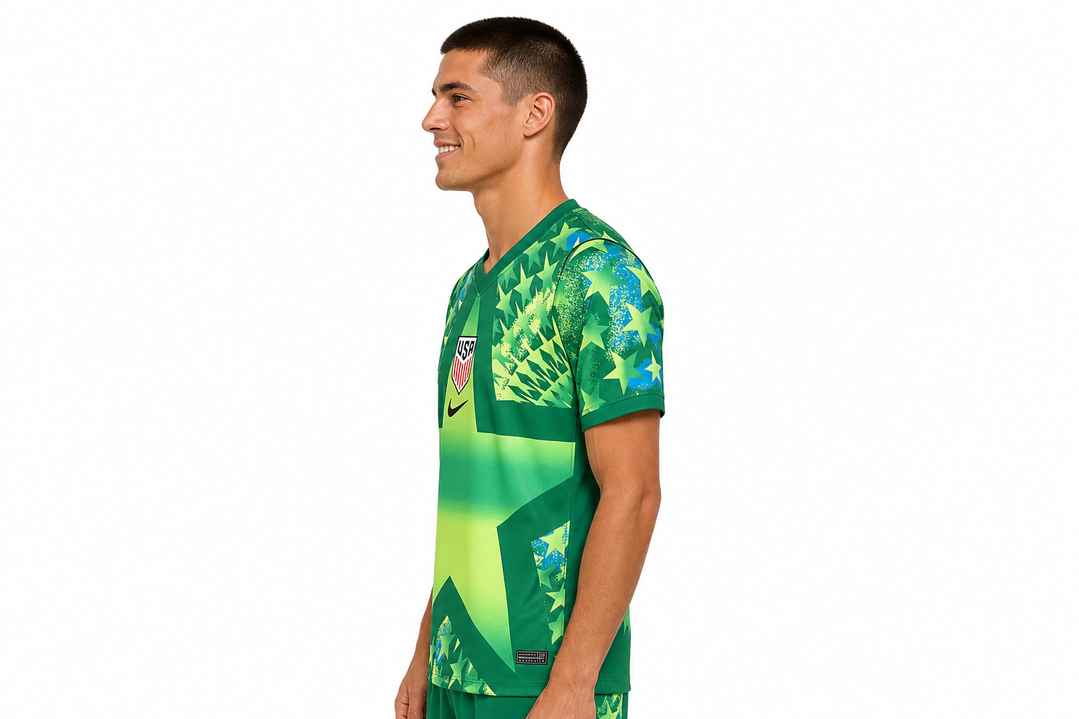 Camiseta verde de visitante de la selección nacional de EE. UU. para el Mundial de 2026, Nike, para hombre, talla