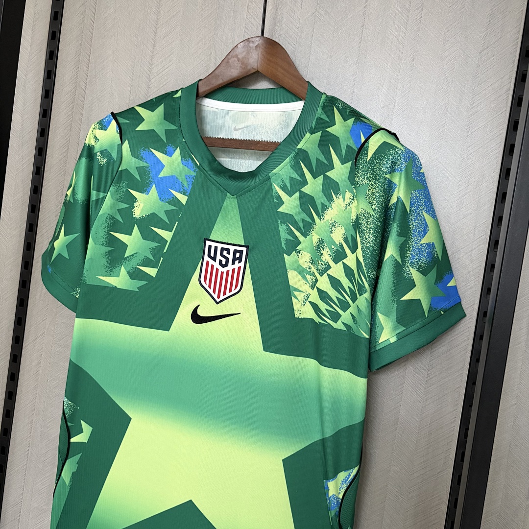 Camiseta verde de visitante de la selección nacional de EE. UU. para el Mundial de 2026, Nike, para hombre, talla