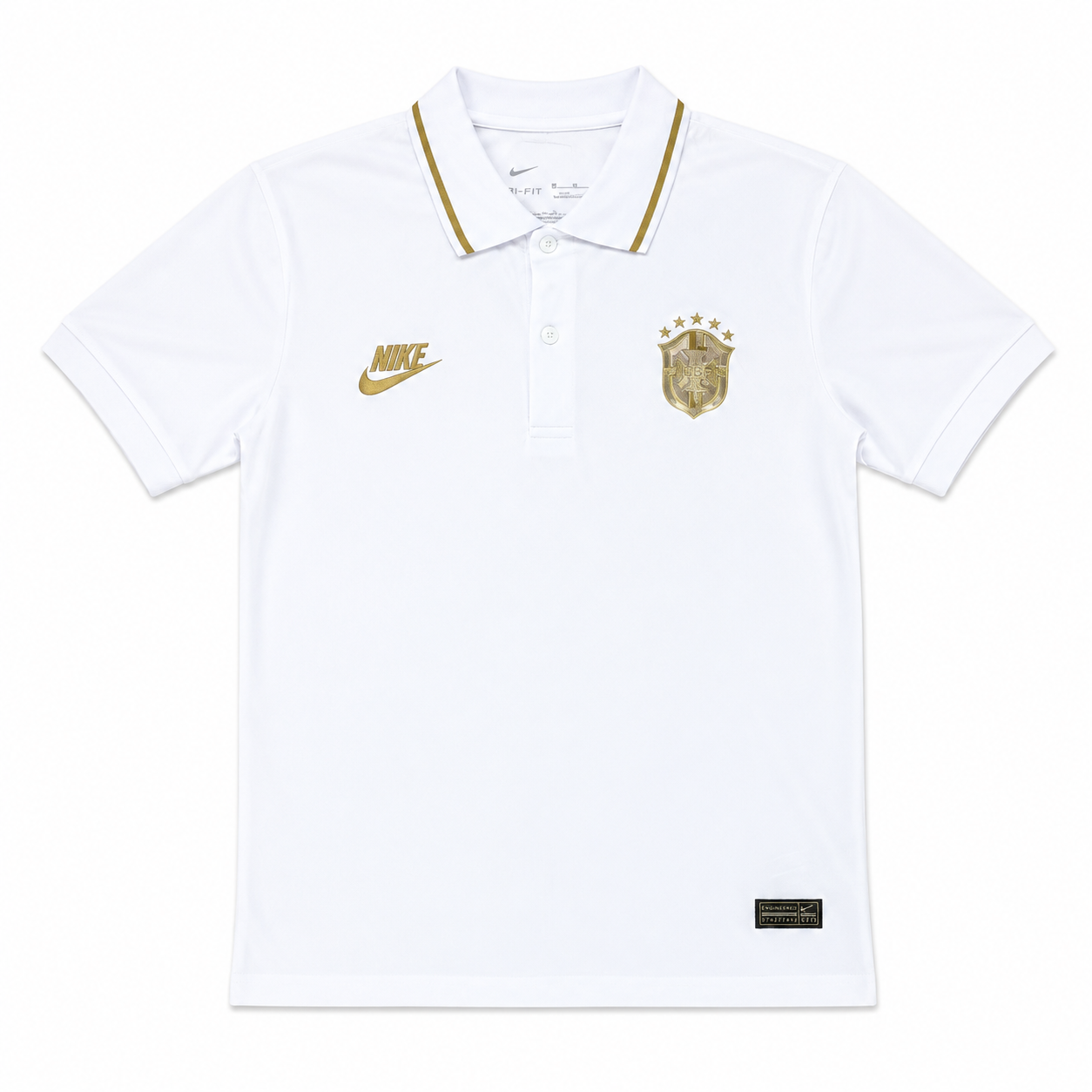 2026 World Cup Women's Polo Brazilian White  Women's Size 