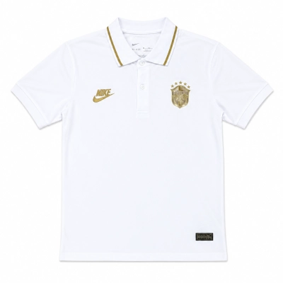 2026 World Cup Women's Polo Brazilian White  Women's Size  01