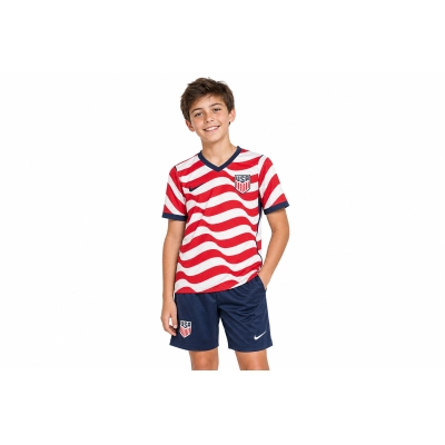  2026 World Cup Nike USA Home Football Kit Red White  02