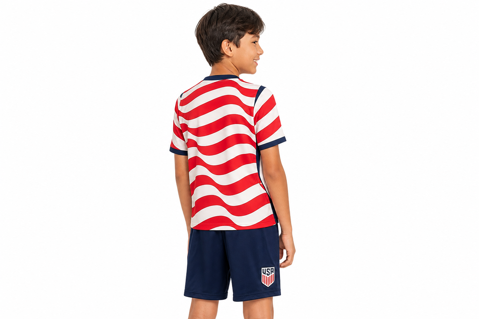  Equipación de fútbol de Nike para la selección de EE. UU. (local) para el Mundial de 2026: rojo y blanco 
