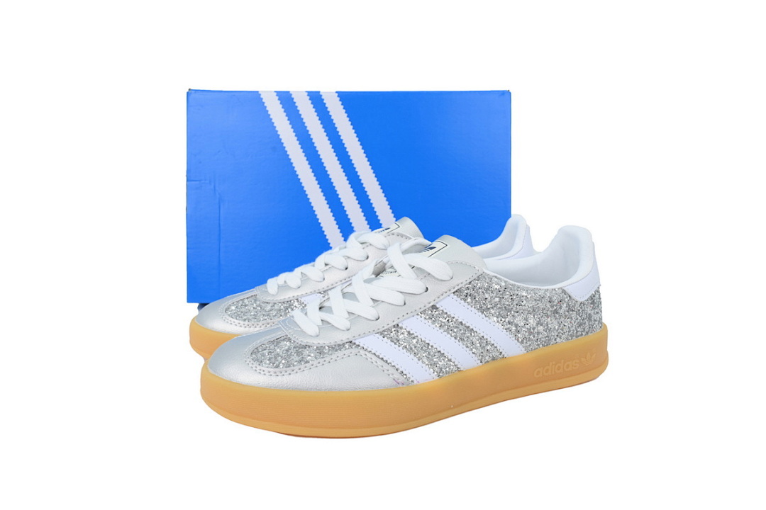  Adidas Samba Silvery White JR288