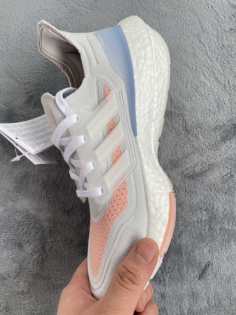  adidas Ultra Boost 21 White Pink FY0396