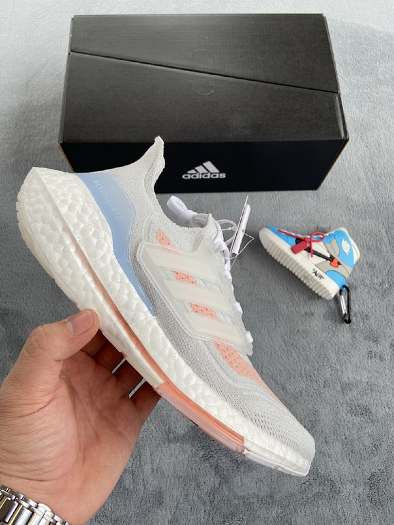  adidas Ultra Boost 21 White Pink FY0396
