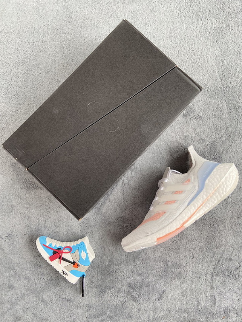  adidas Ultra Boost 21 White Pink FY0396
