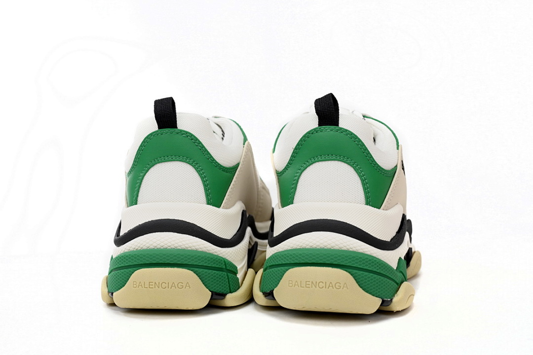  Balenciaga Black And White Green W09O1 9090